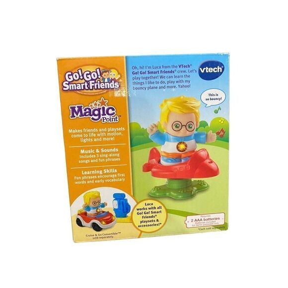 Vtech Go Go Smart Friends Talking Figure LUCA & His Plane 2 Piece NEW! ! - Picture 2 of 2